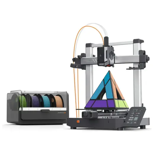 Anycubic Kobra 3 V2 Combo 3D Yazıcı Gri Renk ile 250x250x260mm Baskı Alanı ve Filament Desteği