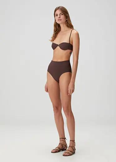 Kahverengi Yüksek Bel Bikini Altı