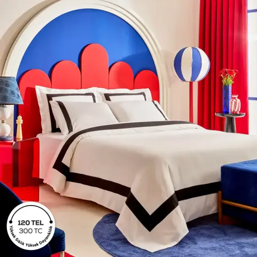 Karaca Home X 2Wins Fame %100 Pamuk Saten Çift Kişilik Nevresim Takımı Beyaz