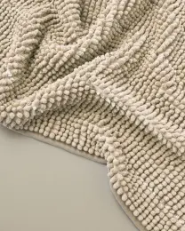 Trendy Kaydırmaz Taban Banyo Paspası 50x80 cm Bej 5