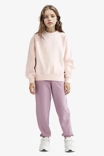 Beli Lastikli Jogger Eşofman Altı Kız Çocuk