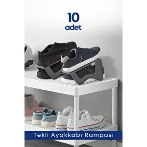 Grimor Life 10 Lu Tekli Ayakkabı Rampası Ayakkabı Düzenleyici Dolap İçi Organizer