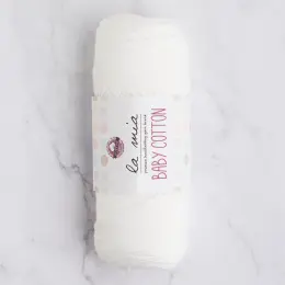 La Mia Baby Cotton Beyaz El Örgü İpi - L001 1