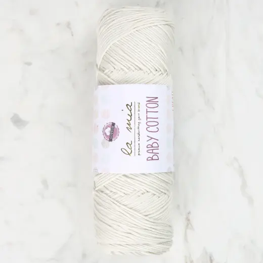 La Mia Baby Cotton Açık Krem El Örgü İpi - L050