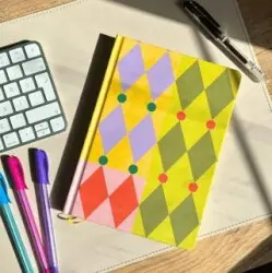 Form Noktalı Lüks Ciltli Notebook