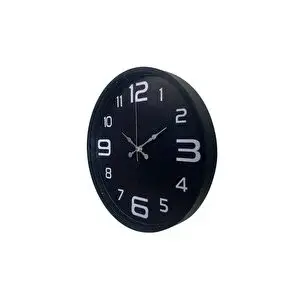 Platin Siyah Modern 36 Cm Duvar Saati