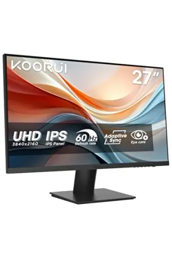 Monitör 27 inç, 4K PC ekranı UHD (3840x2160), IPS, 4 ms, 60 Hz, 2X HDMI 2.0 ve DisplayPort 1.4, Adpitive Sync, HDR10, VESA 100x100 mm, %90 DCI-P3, Eye Care, N07