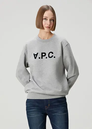 Gri Logolu Sweatshirt