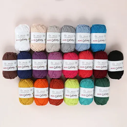 LA MİA MİNİ COTTONY 20'Lİ PAKET 25G RENKLİ EL ÖRGÜ İPİ - V2