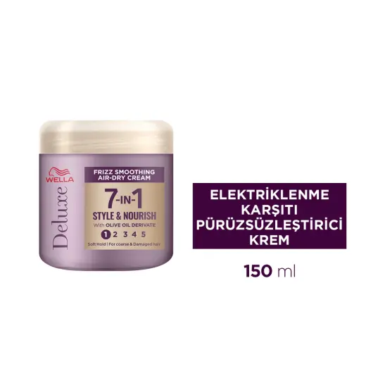 Wella Deluxe Elektriklenme Karşıtı Pürüzsüzleştirici Saç Bakım Kremi 150 ml