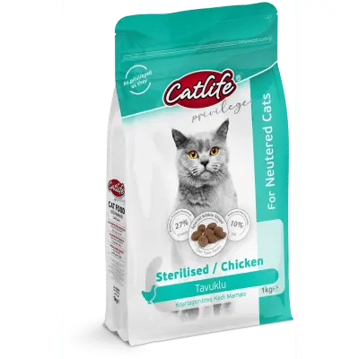 Catlife Tavuklu Kısırlaştırılmış Yetişkin Kedi Maması 1kg