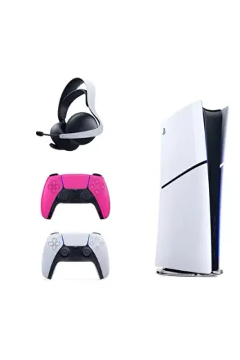 Playstation 5 Slim Ithalatçı Garantili 2. Pembe Dualsense Ps5 Elite Kulaklık Kablosuz Kulaklık