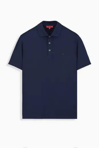 Pulso Polo Yaka Lacivert Relax Fit Tişört