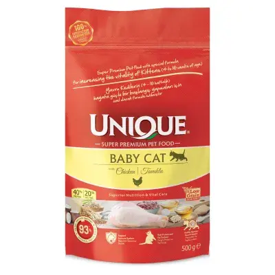 Unique Baby Cat Tavuklu Düşük Tahıllı Yavru Kedi Maması 500gr