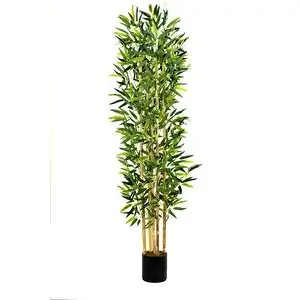 Yapay Çiçekçiniz 5 Gövdeli Yoğun Yapraklı 150 Cm Yapay Bambu Ağacı