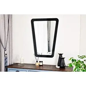 Vivense Dfn Wood Atri̇a Dekorati̇f Konsol Aynasi, Si̇yah, 90x68