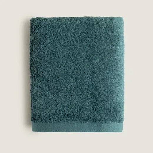 Solıd Bambu Yüz Havlusu 50X90 Cm Duman Turkuaz