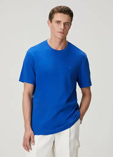 Saks Relax Fit Interlock Basic T-shirt