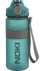 Noki Su Matarası Tritan Auto Kapak Soft Touch Silikon Bantlı Askılı 750 Ml - Yeşil