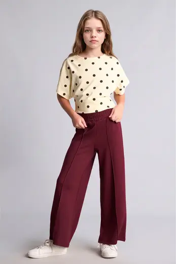 Wide Leg Modal Pantolon Kız Çocuk