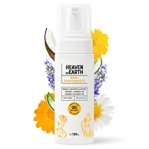 Bebek Köpük Şampuanı Vegan %100 Doğal ve Organik İçerikli Konak Önleyici- 150 ml