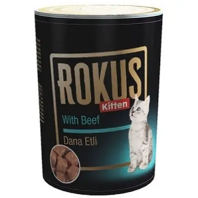 Rokus Tavuklu ve Sığır Etli Yavru Kedi Konservesi 410gr