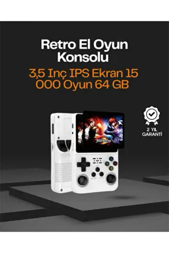 Taşınabilir Retro Oyun Konsolu – 15.000 Oyun, 64 GB Depolama, IPS Ekran