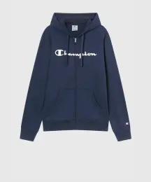 Champion Script Shop Full Zip Hoodie Sweatshirt 2
