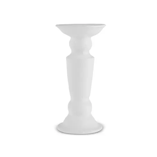Karaca Home Stone Mumluk Beyaz 12,8x12,8x27 cm