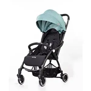 S1 Plus Baston Bebek Arabası Tek Elle Katlanabilir Süspansiyonlu 0-4 Yaş 22 Kg Lake Blue