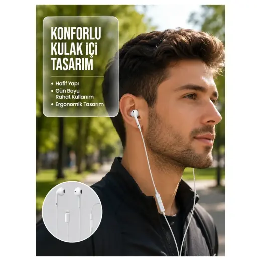 Zenviaa Uzaktan Kumandalı Mikrofonlu Mükemmel Ses Deneyimi Kulaklık Yeni Nesil Zenviaab