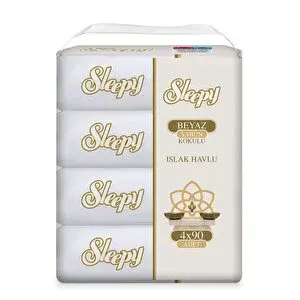 Islak Havlu Beyaz Sabun Koku 4x90 Adet