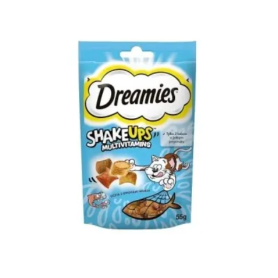 Dreamies ShakeUps Seafood Balıklı ve Karidesli Kedi Ödül Bisküvisi 55gr