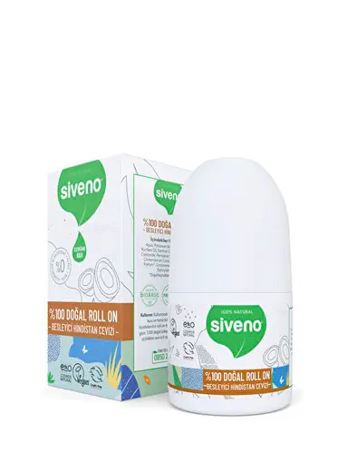 Doğal Deodorant Bitkisel Vegan Hindistan Cevizli Roll On 50 ml