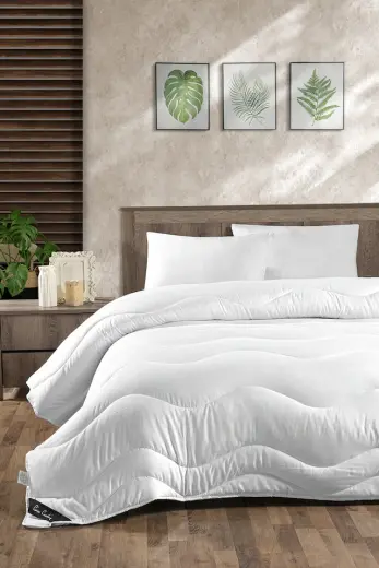 Pierre Cardin Soft Çift Kişilik Yorgan Beyaz