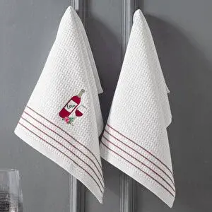 Schafer Home Wine 2 Li Kurulama Bezi 40x60 Cm-beyaz