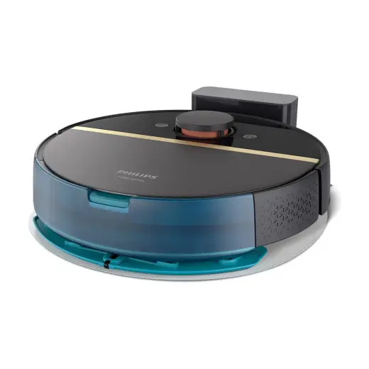 Philips XU7000/01 7000 Serisi HomeRun Aqua Islak Kuru Robot Süpürge, Sarj istasyonlu, Koyu Siyah ve Altın Sarısı,