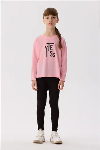 Tyess BSC Kız Çocuk Pembe Tişört