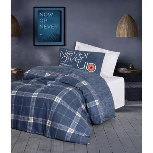 Cotton Box Genç Odası Tek Kişilik Nevresim Takımı Given Gri