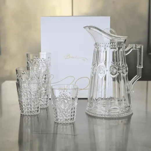 Baci Milano Baroque Rock Su Bardağı Şeffaf