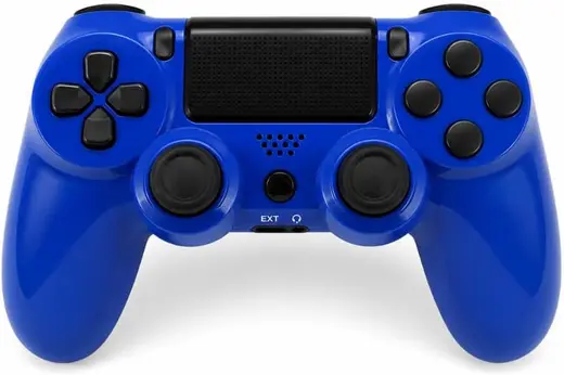 Çeşithane Doubleshock 4 Kablosuz Oyun Kolu – PS4 / PC/Android Uyumlu, Bluetooth Gamepad, Titreşimli, Touchpad & Gyro Sensörlü Kontrolcü (Mavi)