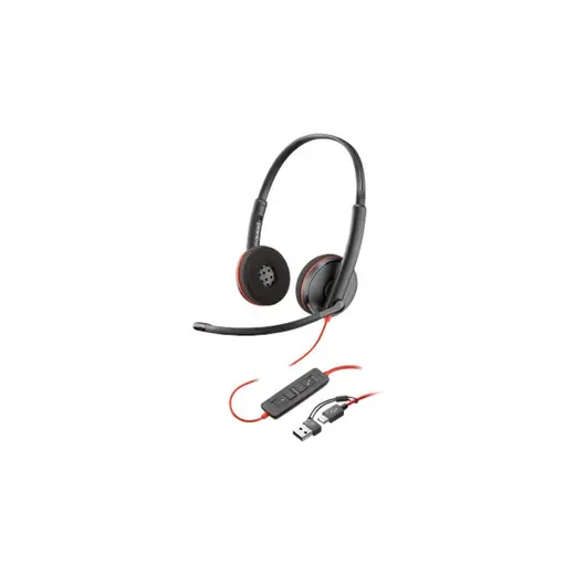 Poly Blackwire 3220 Stereo Usb-C Mikrofonlu Kulaklık +Usb-C/a Adaptörü 8X228AA