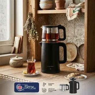 Premier PTP 3418 Su Isıtıcı Özellikli Çay Makinesi - Siyah - 1800 Watt