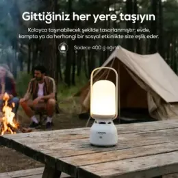 Xenon X6850 Lambalı Bluetooth Hoparlör - Beyaz 1