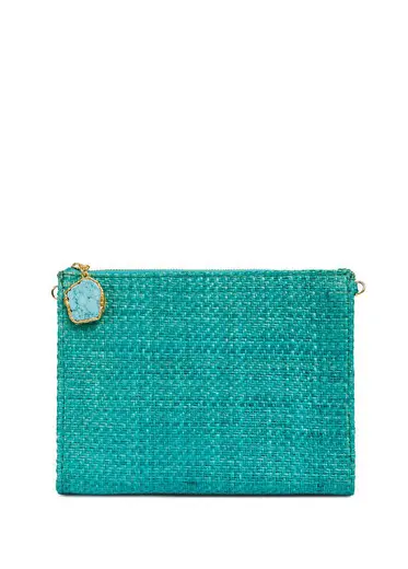 Myra Turquoise Akik Taşlı Kadın El Çantası