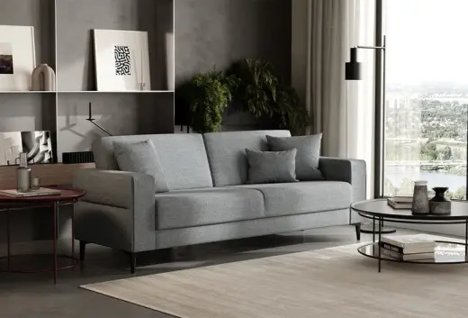 Briza Plus 3'lü Yataklı Koltuk, Buklet, 17504 Açık Mavi