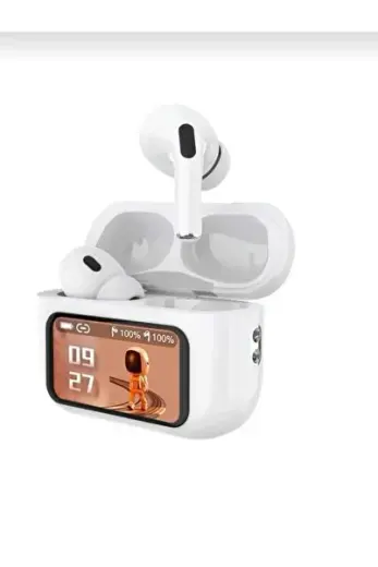 FB13 Dokunmatik Ekran GPS Airbuds 4K ANC ENC Bluetooth Kulakiçi LCD Ekranlı