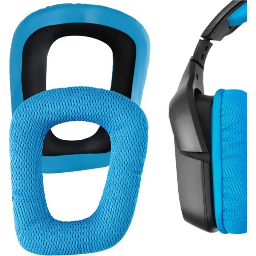 Mrs Toys Logitech G930,G933,G430,F450,G432,G35,G33S Uyumlu Kulaklık Pedi Sünger Yastık Kulak Kılıfları Için Yedek Kulak Pedleri Earpad (Mesh Kumaş)