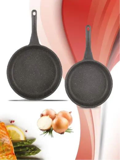 Thermoad Midas Döküm Granit 20 x 26 CM Gri 2’li Set
