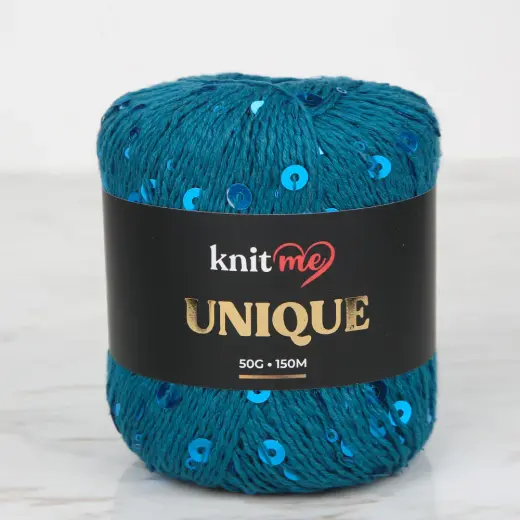 Knitme UNIQUE Petrol Mavi El Örgü İpi - 10